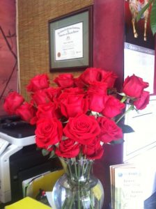 red roses in key west